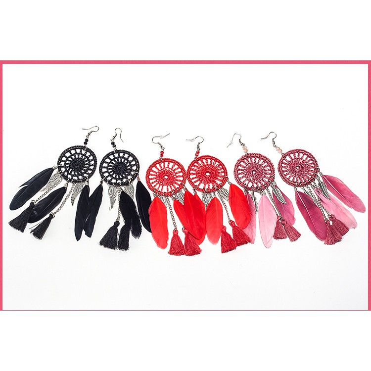 Bông tai LÔNG VŨ DreamCatcher Siêu Xinh MS: BT1 - Hưng Long PC
