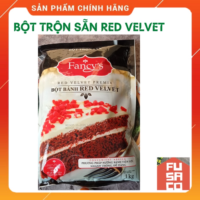 Bột Bánh Red Velvet, Bột trộn sẵn làm bánh BÔNG LAN CACAO, Waffle siêu nhanh, siêu ngon