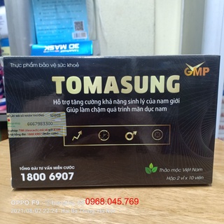 TOMASUNG - Hỗ trợ điều tri xuất tinh sớm, di tinh, mộng tinh, yếu sinh lý, rối loạn cương dương, liệt dương