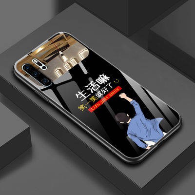 Trường hợp điện thoại di động lưới gương kính màu đỏ chống rơi trí thun ngắn tay