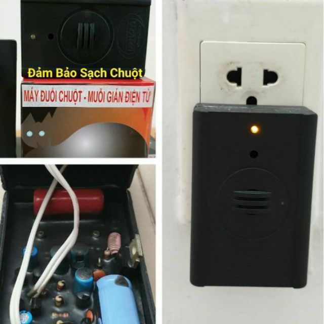 Máy 3 in 1 Đuổi Chuột Muỗi Gián Sử dụng sóng âm công nghệ mỹ Cửu Long - Chính Hãng Nhà sản xuất