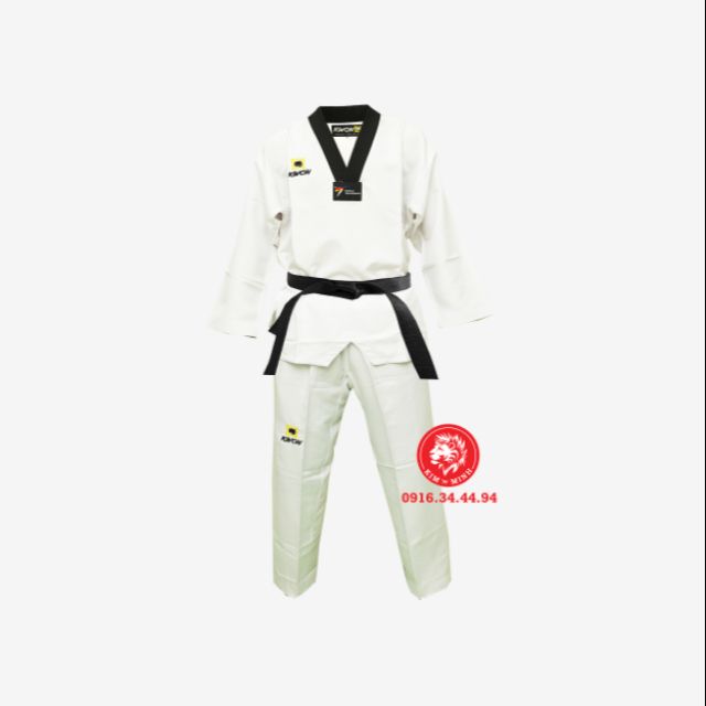 Bộ Quần Áo Taekwondo Kwon Vải Kim Cương Cầu Vai Lưới Khí