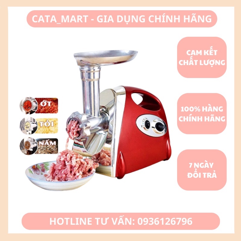 MÁY ĐÙN THỊT, MÁY LÀM XÚC XÍCH, XAY RAU CỦ QUẢ, LÀM GIÒ CHẢ ĐA NĂNG, DỄ THÁO RỜI VỆ SINH - LB147211