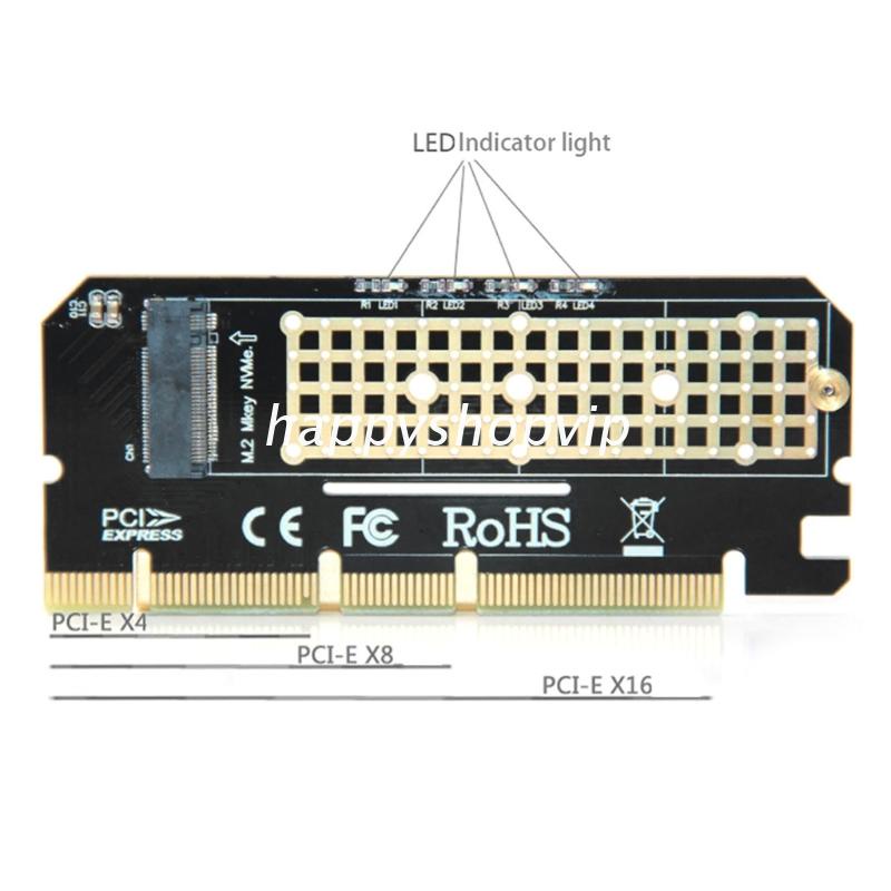 Thẻ Chuyển Đổi M.2 Sang Pcie Nvme Ssd 2242 2260 2280 M2 X16 Cho Windows7 / 8 / 10 / Linux