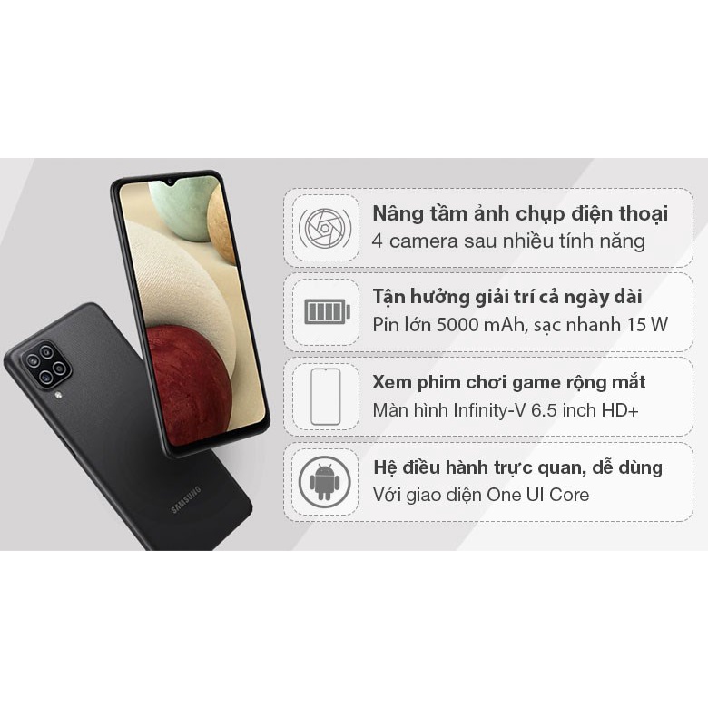 Điện Thoại Samsung Galaxy A12  HÀNG CHÍNH HÃNG GIÁ RẺ