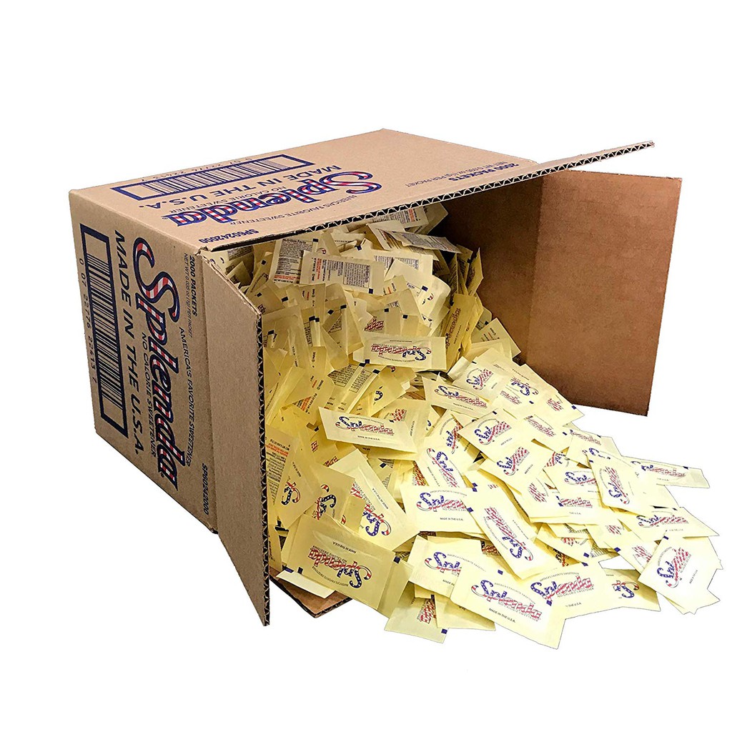 Có Sỉ Đường ăn kiêng Splenda thùng 2000 gói của Mỹ, đèn xanh cho DAS, Keto, Low carb,