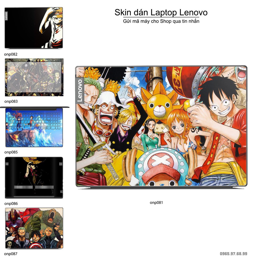 Skin dán Laptop Lenovo in hình One Piece _nhiều mẫu 7 (inbox mã máy cho Shop)