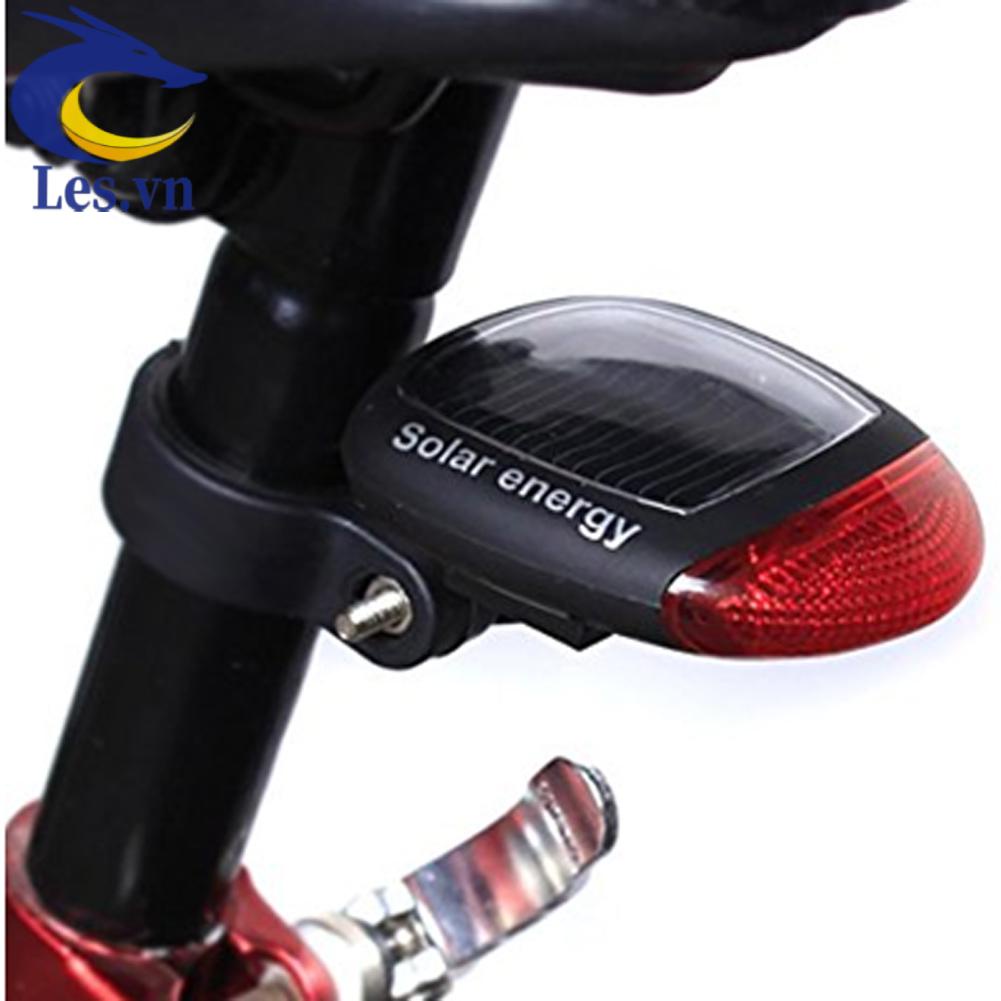 Đèn LED 2 Bóng Sử Dụng Năng Lượng Mặt Trời Cho Đuôi Xe Đạp
