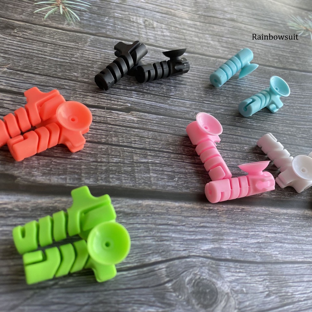 Set 2 Vỏ Bọc Bảo Vệ Dây Cáp Sạc Dạng Xoắn Chống Đứt Gãy