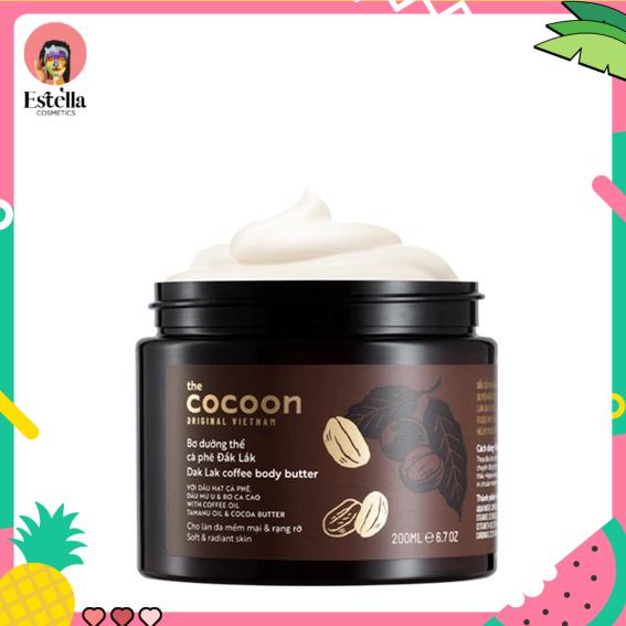 Bơ Dưỡng Thể Chiết Xuất Cà Phê Đắk Lắk Cocoon 200ml