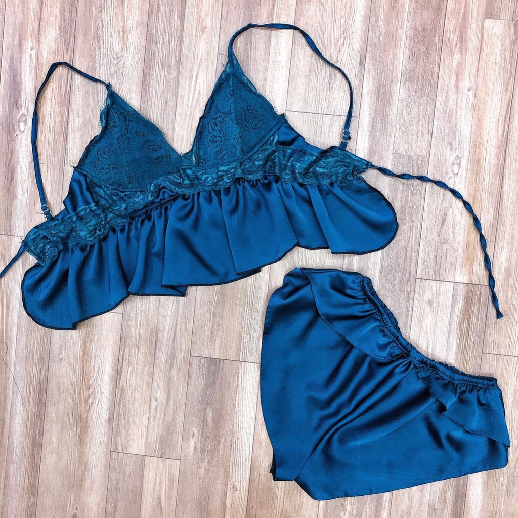 Đồ ngủ sexy ❣️❣️ ❣️❣️ Bộ cột dây sau ren mi freesize 40-60 kg | BigBuy360 - bigbuy360.vn