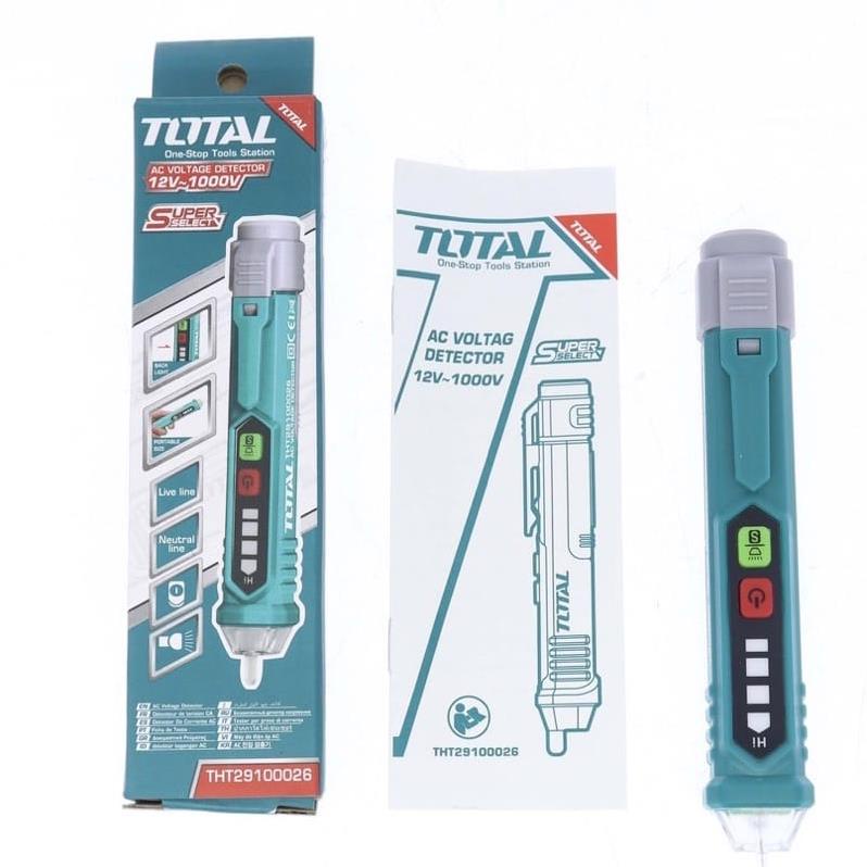 Bút dò điện áp (không dò điện âm tường) Total THT29100026 -  dò AC: 12V ~ 1000V (Độ nhạy cao).