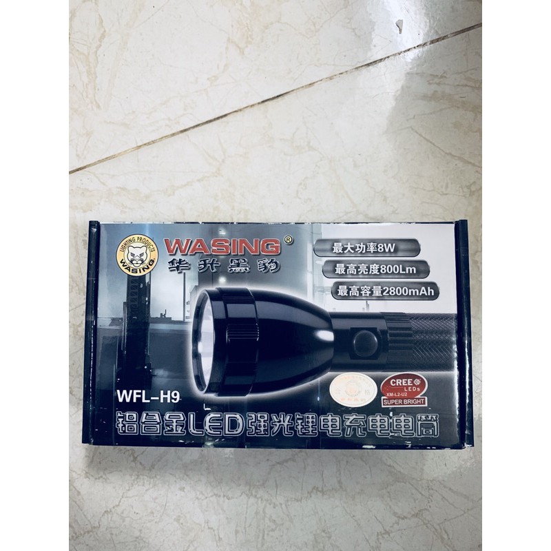 Đèn pin wasing WFL- H9 CREE LED XM-l2-U2 8W 800Lumens chính hãng