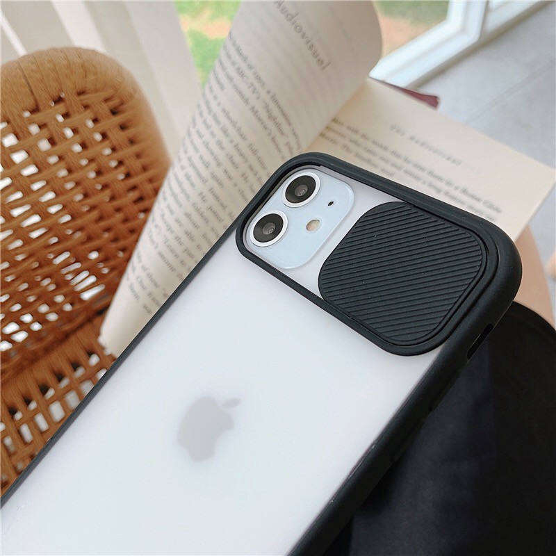 Ốp điện thoại có thanh trượt bảo vệ camera cho IPhone 12 Pro Max 11 Pro XS MAX