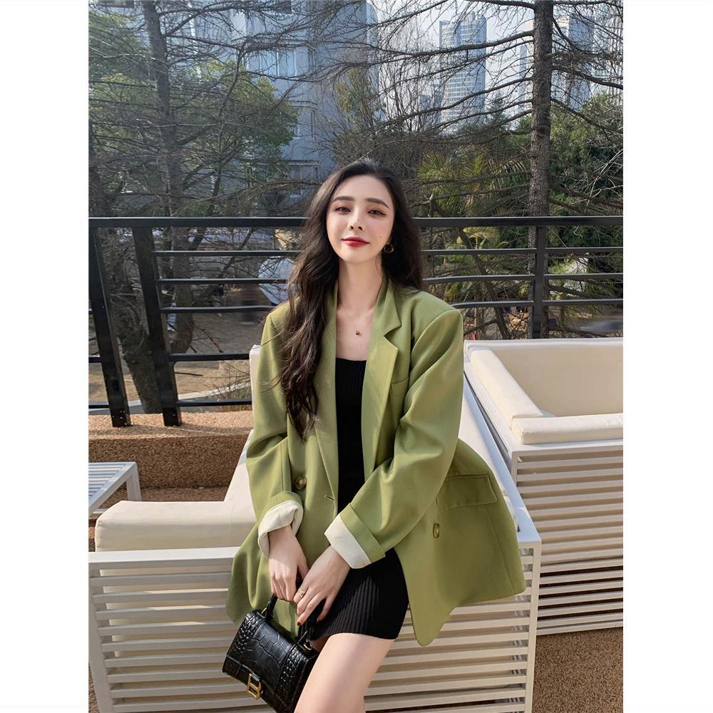 High-end suit jacket women's spring 2022 new Korean version of loose leisure temperament online celebrity fried street small suit