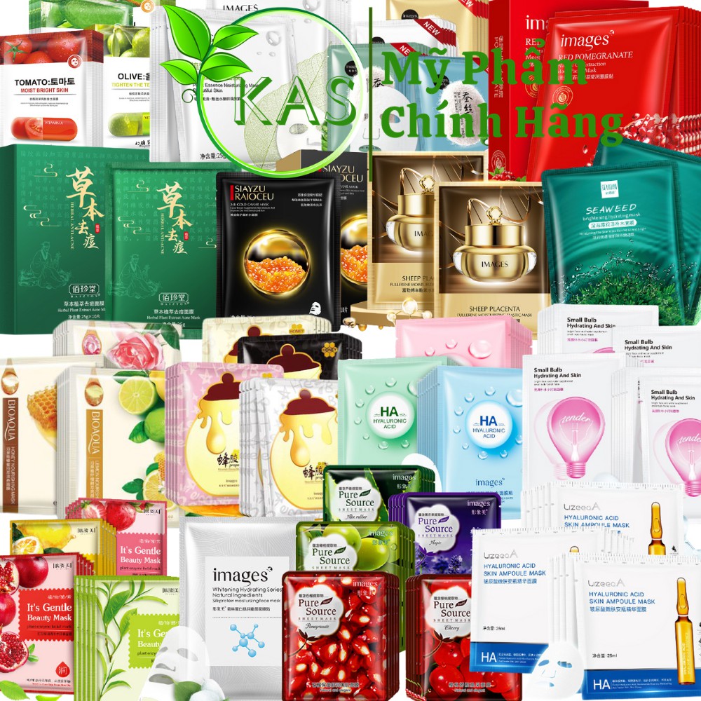 Mix Nhiều Loại Mặt Nạ Bioaqua, One Sping, Images, Rorec Mask Dưỡng Da Mặt Cấp Ẩm - Chăm Sóc Da Mặt - Hàng Nội Địa Trung | Thế Giới Skin Care