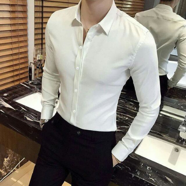Áo sơ mi nam tay dài nhiều màu | BigBuy360 - bigbuy360.vn