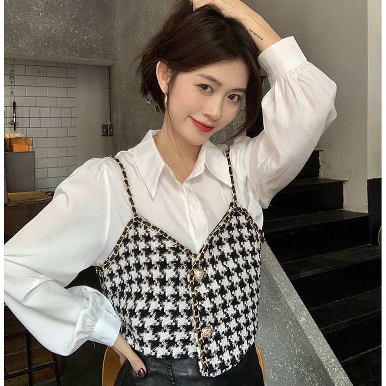 Sét Áo Sơ Mi Kèm Croptop Da Tweet Áo Sơ Mi Mix Quần Jean Hàng Quảng Châu Siêu Đẹp (Ảnh Thật Ở Cuối) | WebRaoVat - webraovat.net.vn