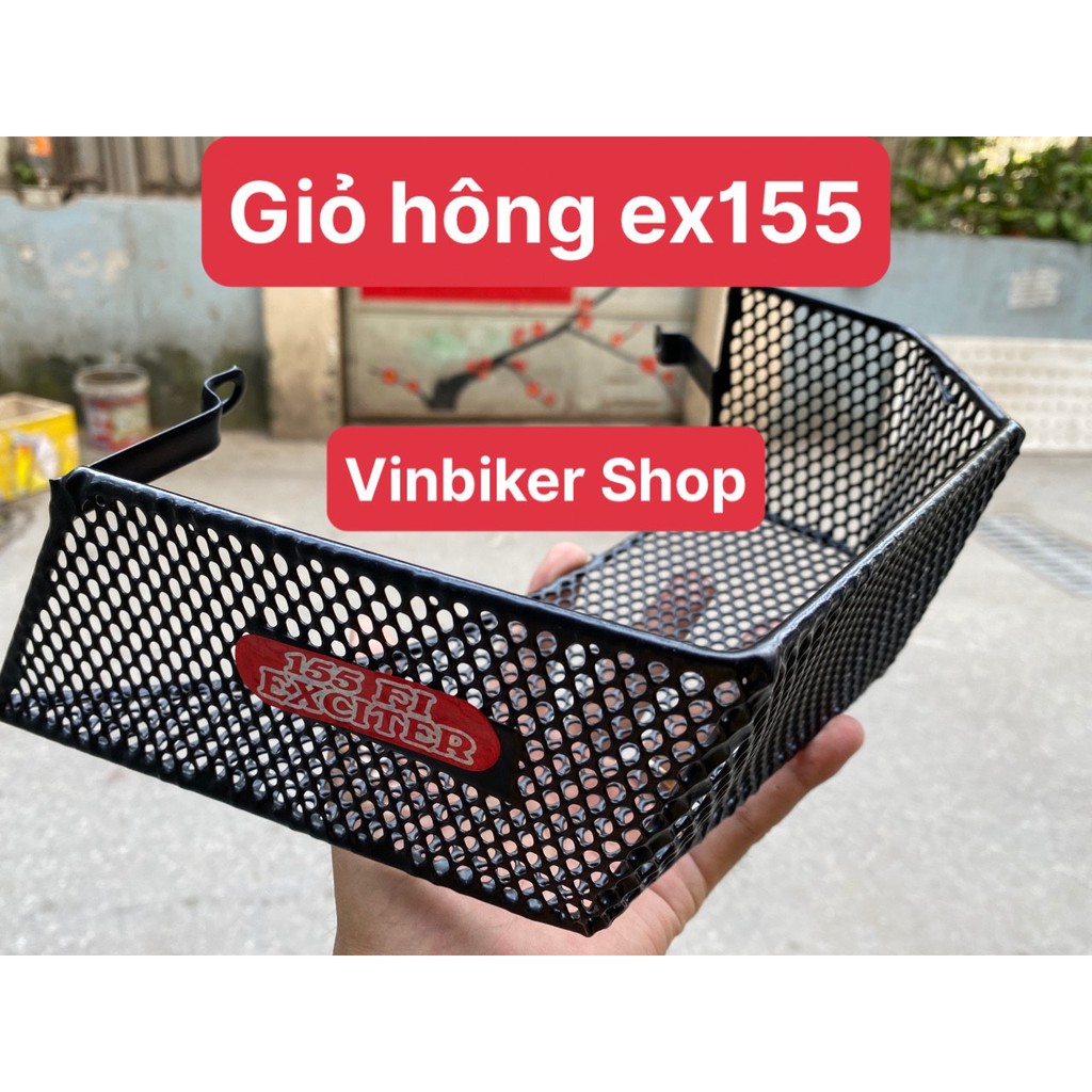 [Mã LIFEAUMAY giảm 10% tối đa 30k đơn 150k] Giỏ Hông Ex155, Giỏ cạnh Xe máy exciter 155 Cực Đẹp