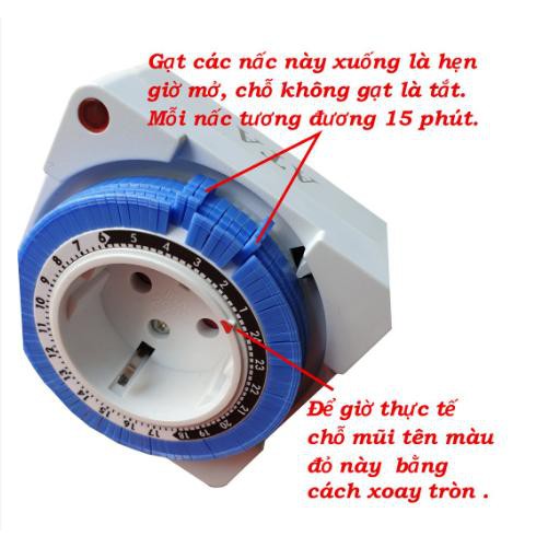Timer tự động Camsco TB35N - Công tắc hẹn giờ Đài Loan TG16A