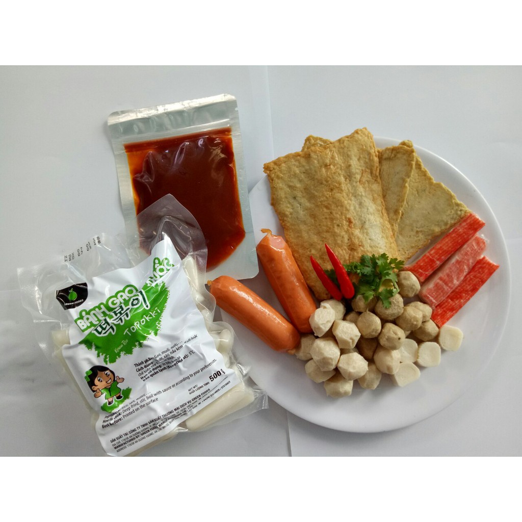 500g bánh gạo mới + sốt + combo đồ lẫu