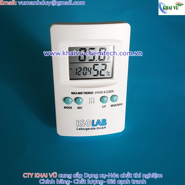 [HÀNG ĐỨC] Nhiệt ẩm kế để bàn – Isolab