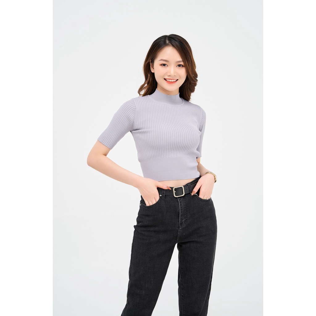 Áo len nữ YODY cổ tròn 5 cm dáng ôm co giãn tốt màu sắc thanh lịch ALN4002 | BigBuy360 - bigbuy360.vn