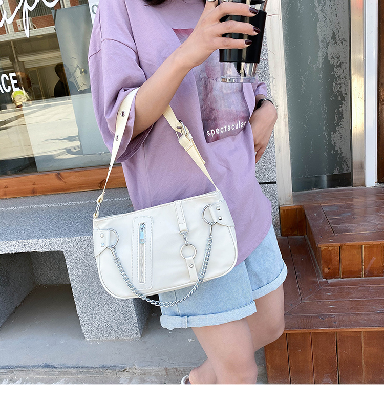 IELGY Túi xách phối chuỗi xích phong cách Hàn Quốc sành điệu