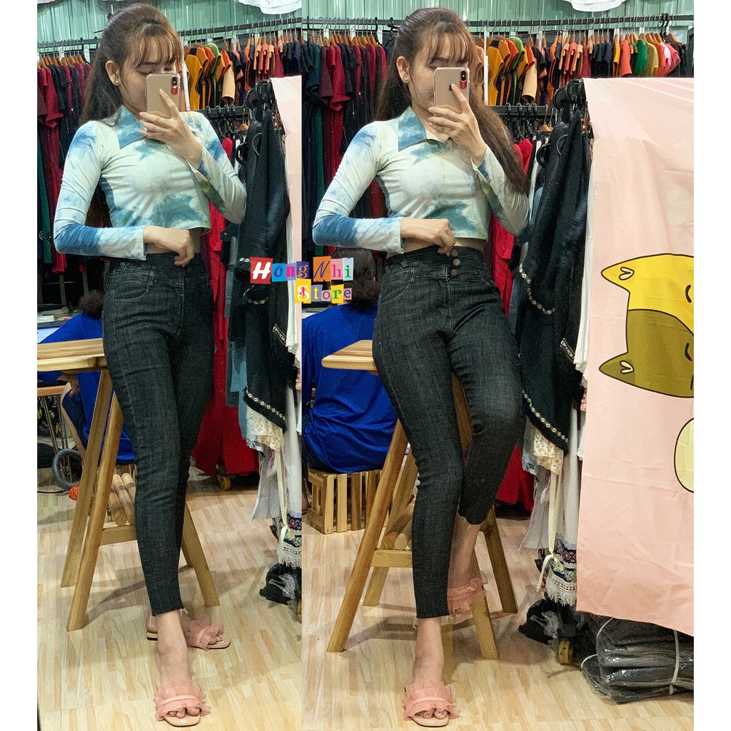 Áo Thun Tie Dye Polo Croptop Body, Thun Cổ Trụ Loang Màu Tay Dài Dáng Ôm