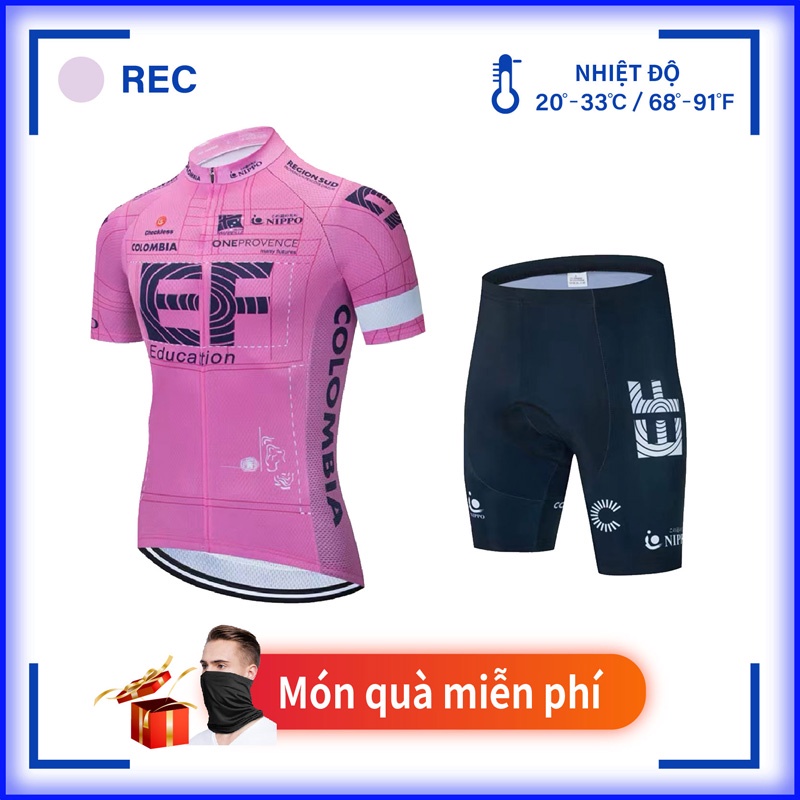 【New Arrival】EF Bộ quần áo đi xe đạp thoáng khí năng động cho nam
