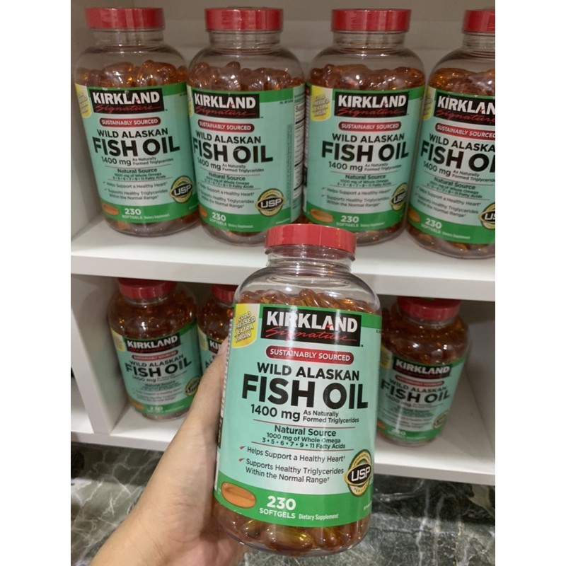 Dầu Cá Kirkland Wild Alaskan Fish Oil 1400mg