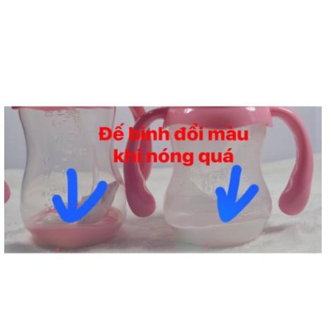 BÌNH SỮA CỔ RỘNG CẢM ỨNG NHIỆT BÁO NÓNG 180ML