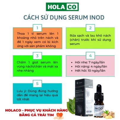 Serum Dạng Nước Khử Mùi Hôi Nách INOD Huyền Phi 5ml Thảo Mộc, Giảm Mờ Các Vết Thâm Nách, Sáng Da
