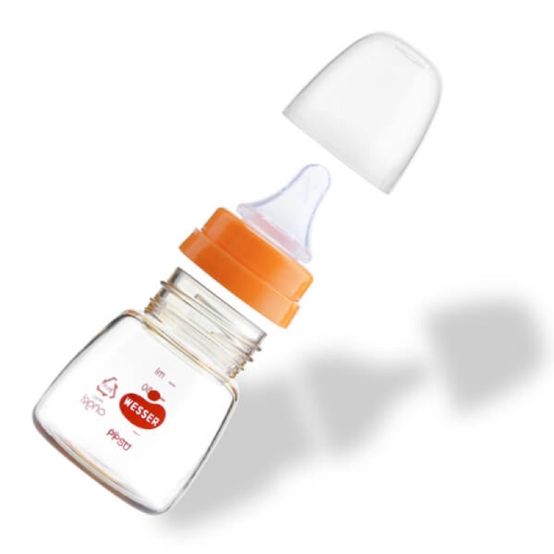 BÌNH SỮA CỔ HẸP 𝐏𝐏 WESSER 60ML/140ML/250ML