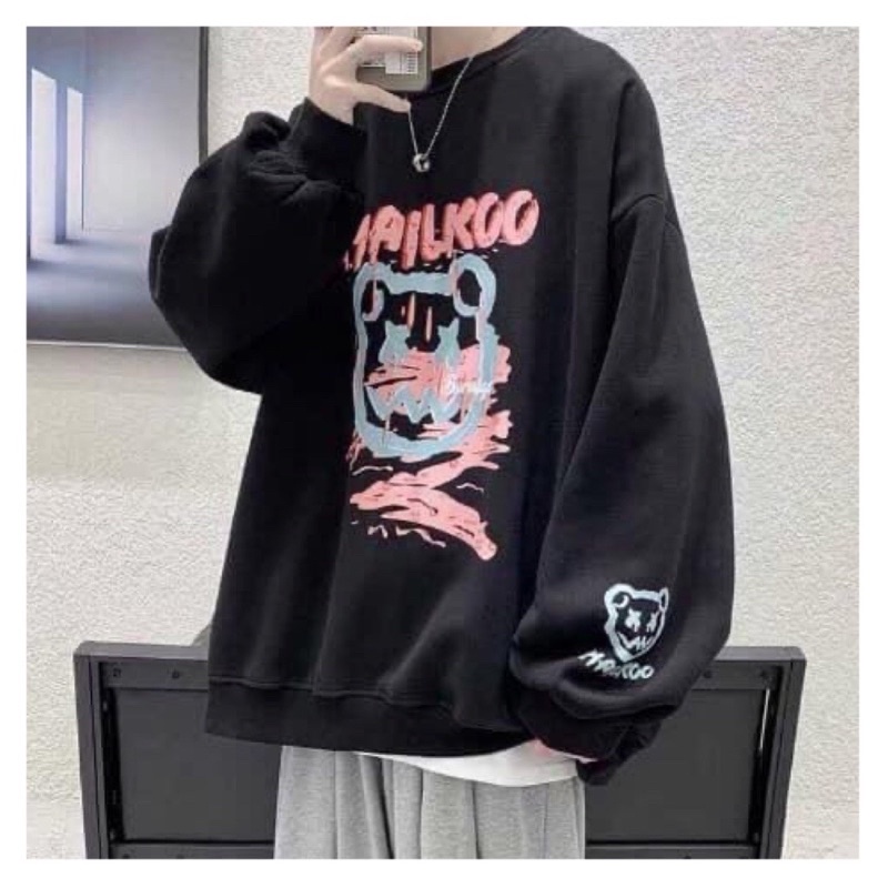 [Xả Kho 05]Áo Sweater Form Rộng Unisex Tay Bồng Nam Nữ Mặc Được  Chất Nỉ Bông Hàng Xuất Dày Đẹp( Hàng Sẵn-Ảnh Thật) | BigBuy360 - bigbuy360.vn