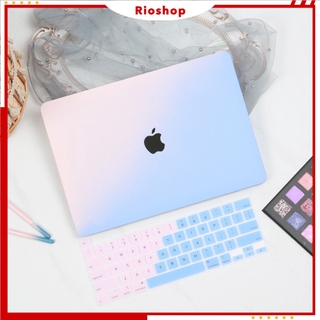 Combo Case, ốp kèm phủ phím Macbook đủ dòng Màu Ombre - Nhựa ABS cao cấp chống va chạm