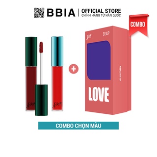 Combo Extra Asia -1 Son Kem Lì Asia Edition 5g + 1 Son Kem Lì Version 1 5g + Hộp Quà Tặng 2g -Bbia Official Store