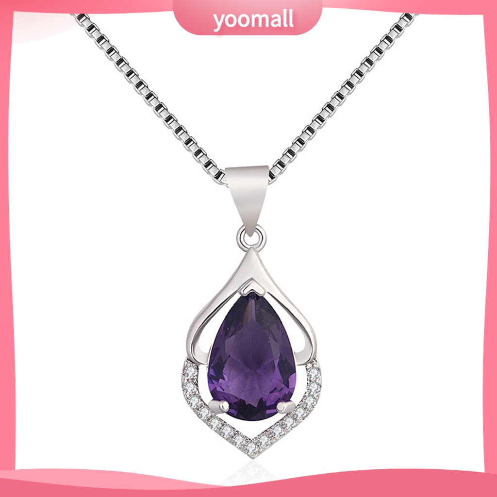 Vòng Cổ Bằng Hợp Kim Đính Pha Lê Giả Lấp Lánh Sang Trọng Cho Nữ