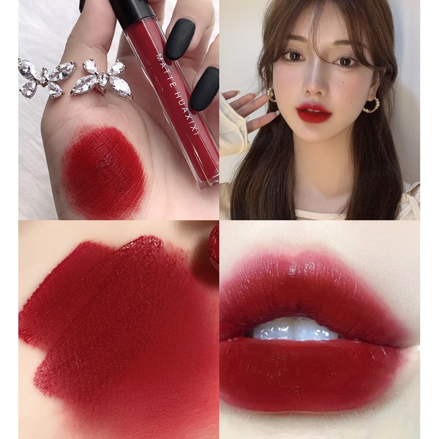 HUAXIXI 5 cái / set Lip Glaze Set Matte nhung không thấm nước Không phai Son bóng | BigBuy360 - bigbuy360.vn