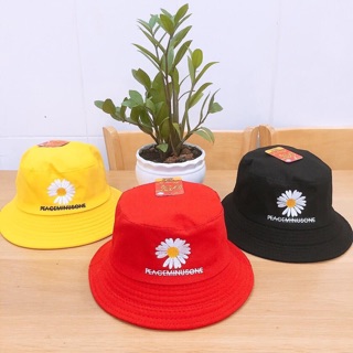 NÓN HOA CÚC 2 MẶT -  BUCKET 2 MẶT