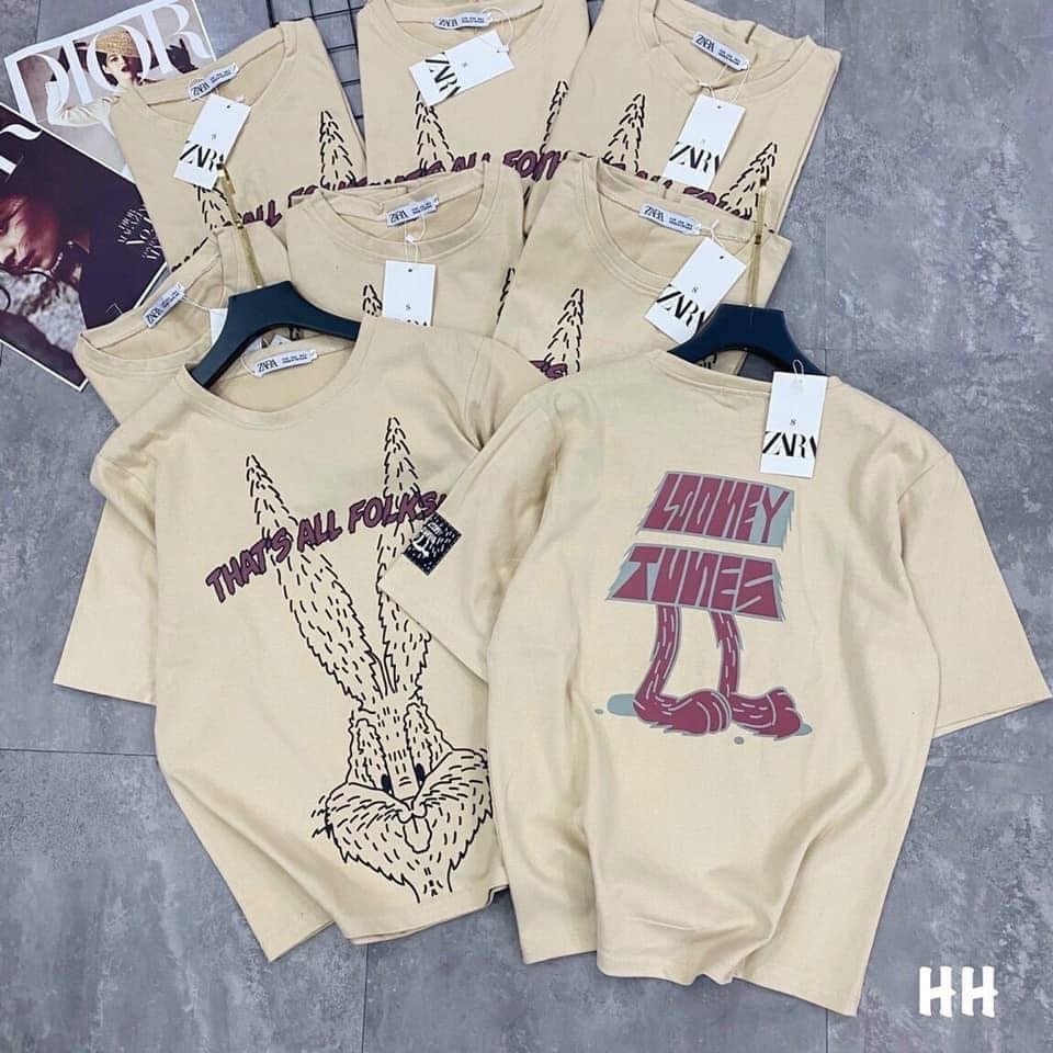 Bộ cotton nữ, ÁO NGẮN TAY VÀ QUẦN NGỐ, họa tiết con thỏ | BigBuy360 - bigbuy360.vn