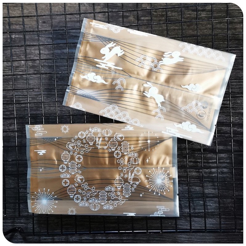 Túi bánh trung thu 150g hàn miệng túi 4 mẫu thỏ