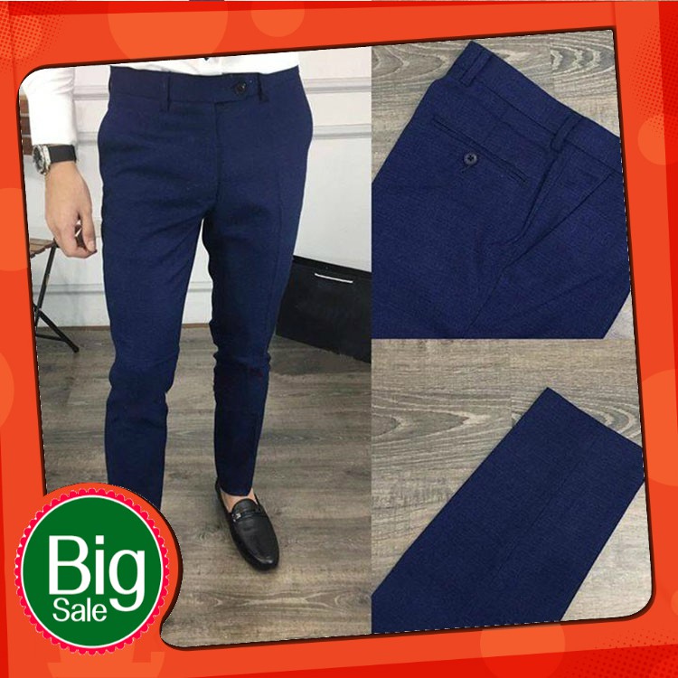 Quần âu, quần tây Nam màu xanh đen cao cấp