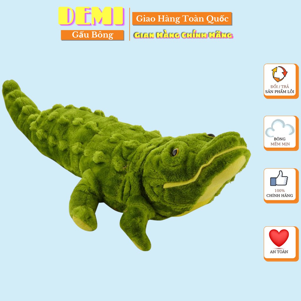 Gấu bông cá sấu chúa  dùng để làm gối ôm, quà tặng người thương, đồ chơi cho bé hoặc vật trang trí trong nhà