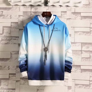 Áo hoodie tay dài kiểu gradient phong cách Hồng Kông kích thước M-XXL với 12 màu tùy chọn cho nam áo nỉ ️🏆 '