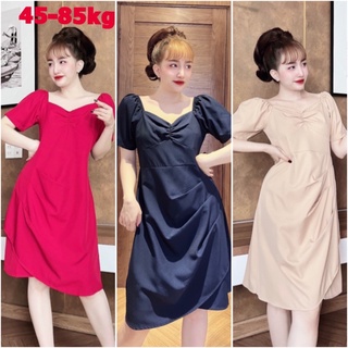 Đầm bigsize nữ dáng chữ A 50- 90kg mặc sang chảnh đi chơi đi dự tiệc đều đẹp