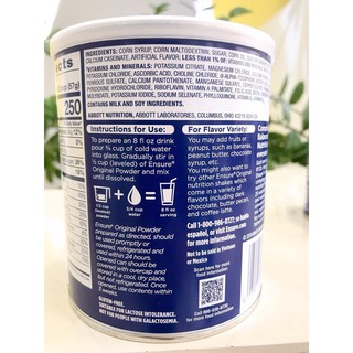 SỮA BỘT ENSURE ORIGINAL NUTRITION POWDER 397G [CHÍNH HÃNG]