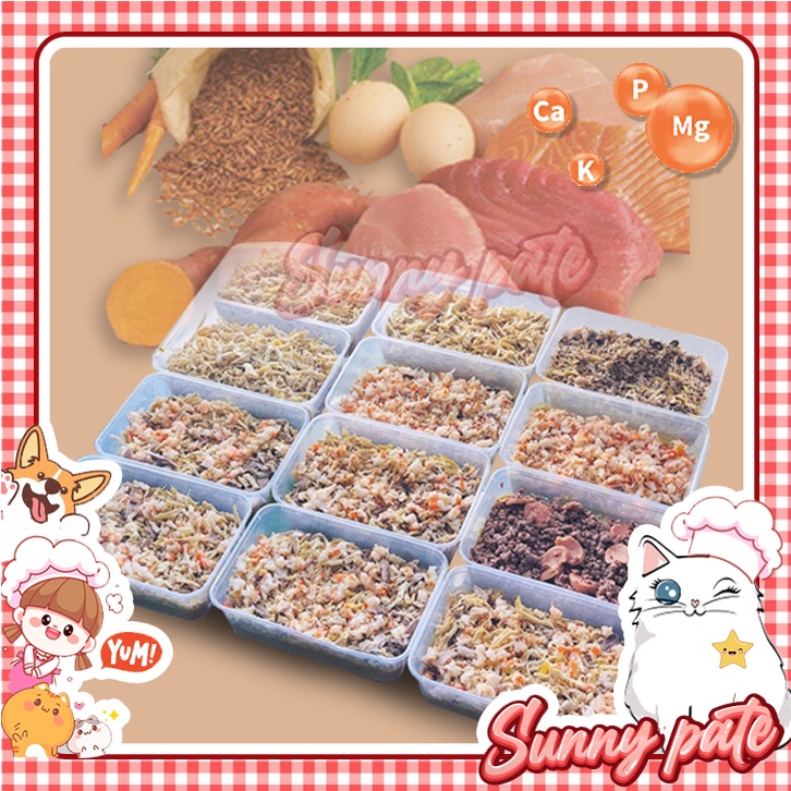 Pate tươi Sunny dành cho chó mèo bị thận - hỗ trợ phòng ngừa nguy cơ bệnh thận - tăng cường nhiều chất xơ hơn