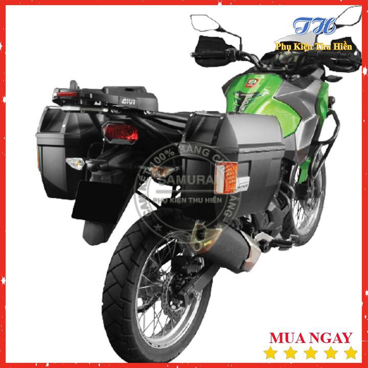 Cặp Thùng Hông Givi E23N-S Có Đèn Kèm Baga SBL2000 (Mẫu Mới 2020)