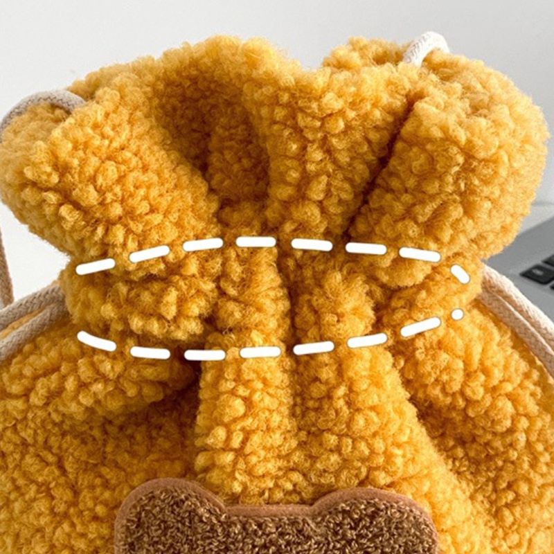 Túi Đeo Chéo Dây Rút Hình Gấu Hoạt Hình Đáng Yêu